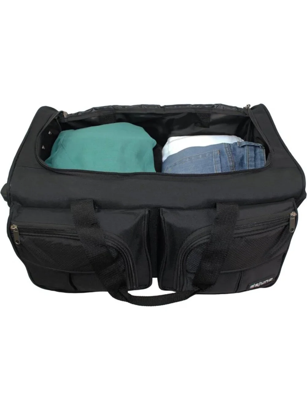 Stylish Carry-On Rolling Duffle Bag with Wheels - Travel, Gym, Weekend Getaway